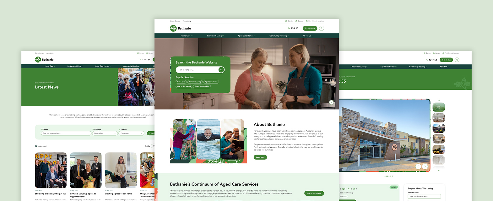 Bethanie - A website optimised for digital marketing