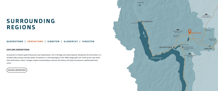 Queenstown regional map module