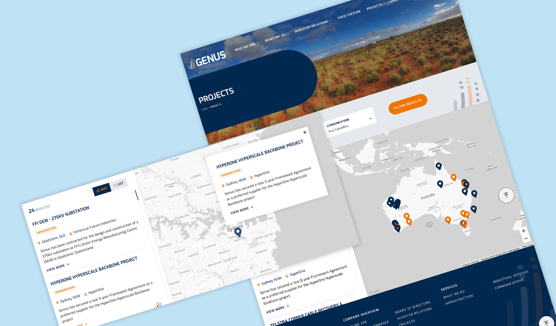Genus Group Project Map