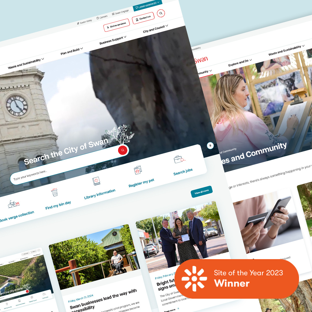 City of Swan - Kentico Global Site of the Year