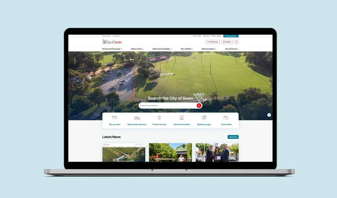 City of Swan home page