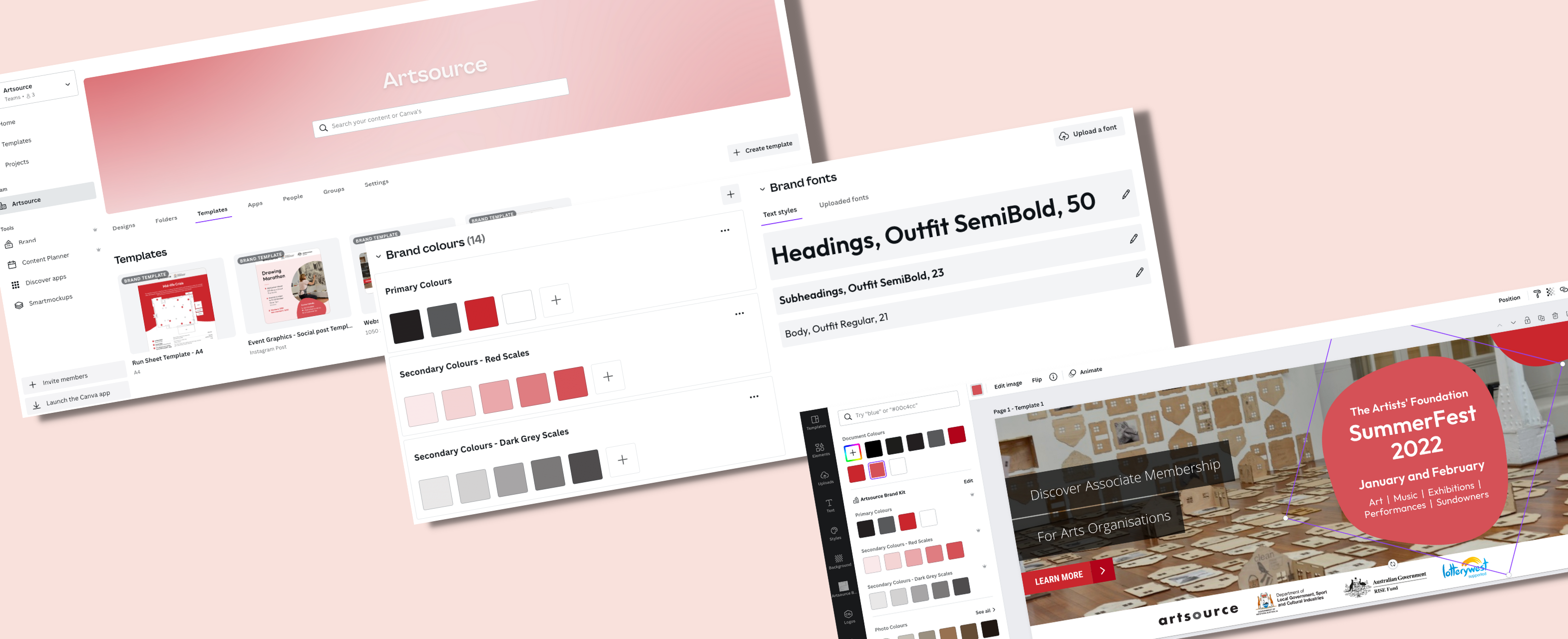 Artsource - Consistent branded collateral with a Canva Brand Toolkit