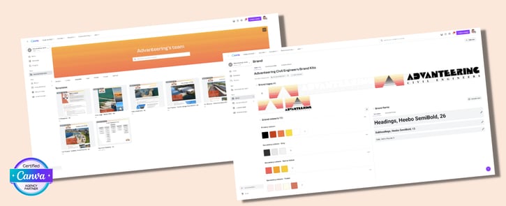 Advanteering Civil Engineers - Creating attention-grabbing tender proposals with Canva