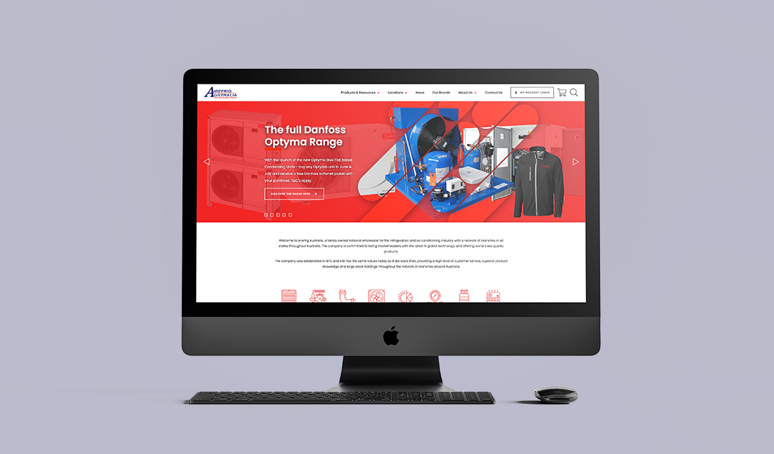 Airefrig - A customised e-commerce solution with technical integrations
