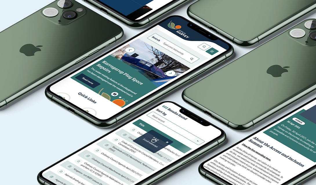 Shire of Harvey - A fresh new design and improved user experience