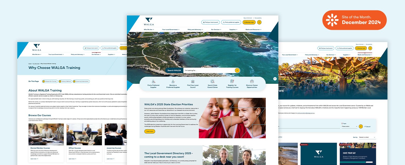 WALGA - Better website UX for WA's peak Local Government Body
